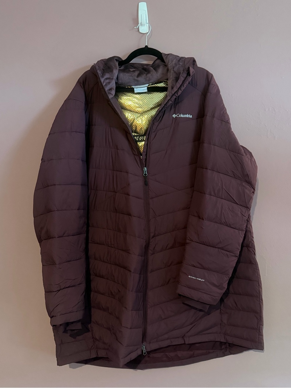 Columbia Joy Peak II Mid Hooded OmniHeat Jacket in Moonvista - Plus Size 3X